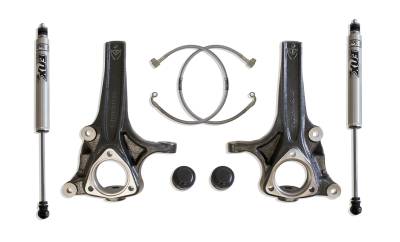 MaxTrac - MaxTrac K882741F 4"/1" Lift Kit w/FOX Shocks for 19-24 Dodge RAM 1500 2WD