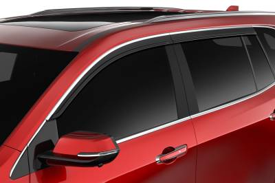 Husky Liners - Husky Liners 2884066 Low Profile Deflector Smoke w/Chrome Trim Outside Mount 4Pc