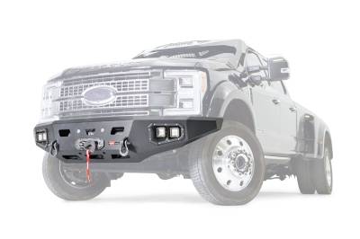 Warn - Warn 107181 Ascent HD Winch Bumper No Grille Guard for 17-22 Ford F450/F550 SD