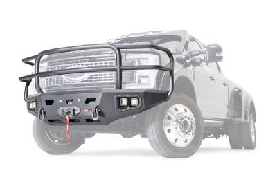 Warn - Warn 107182 Ascent HD Winch Bumper w/Full Grille Guard 17-21 Ford F450/F550 SD