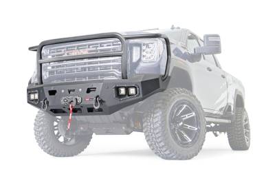 Warn - Warn 107178 Ascent Winch Bumper w/Full Grille Guard for 20-23 Sierra 2500HD/3500