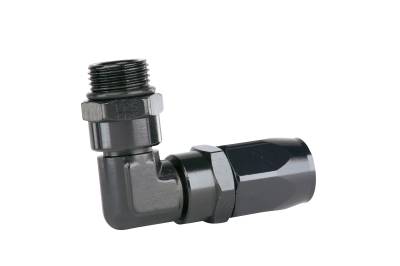 Aeromotive Fuel System - Aeromotive 15665 O-Ring Boss Adapter Size: AN-08 Male to 90-DEG Hose End