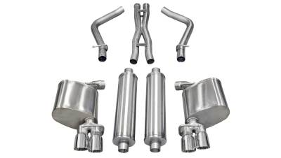 Corsa Performance - Corsa 14522 2.5" Cat-Back Exhaust w/3.0" Twin Tips for 11-14 Charger RT 5.7L V8