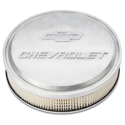 Proform - Proform 141-837 Chevrolet & Bowtie Emblem Slant-Edge Air Cleaner
