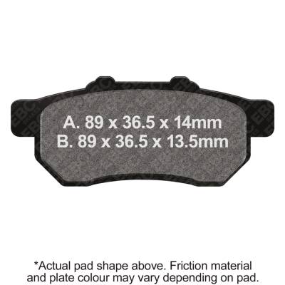 EBC Motorcycle Brakes - EBC Motorcycle Brakes FA479X Carbon x Pads for Enduro/MX Bikes