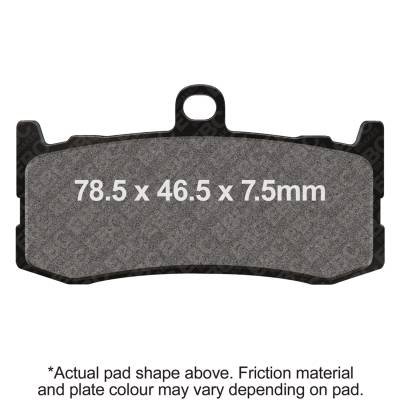 EBC Motorcycle Brakes - EBC Motorcycle Brakes FA491HH Double-H Sintered Pads for 09-16 Daytona 675