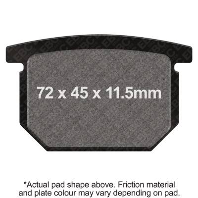 EBC Motorcycle Brakes - EBC Motorcycle Brakes FA65 Organic FA Series Pads