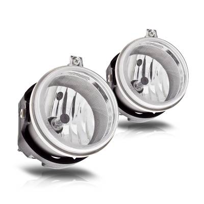 Winjet - Winjet CFWJ-0201-C Clear Fog Lights for Select Dodge/Jeep & Chrysler Vehicles