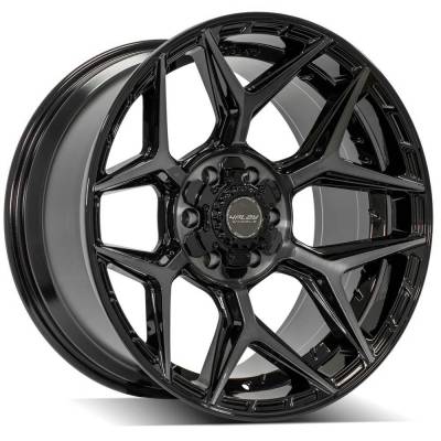 4PLAY - 4PLAY Wheels 4P06 20x10 6x5.5/135 -18mm Black/Machine 4P06-20100-6D55-18BBT