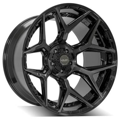 4PLAY - 4PLAY Wheels 4P06-22120-5D55-44BBT 4P06 22x12 5x5.0/5.5 -44mm Black/Machine