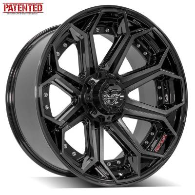 4PLAY - 4PLAY Wheels 4P80R-22100-6D55-18BBT 4P80R 22x10 6x5.5/135 -18mm Black/Brushed