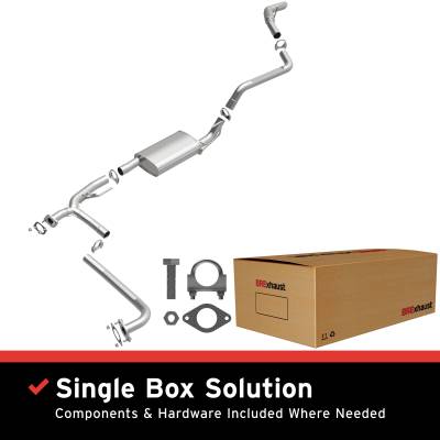 BRExhaust - BRExhaust 106-0066 Direct-Fit Exhaust System Replacement Kit
