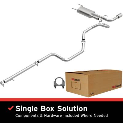 BRExhaust - BRExhaust 106-0430 Direct-Fit Exhaust System Replacement Kit