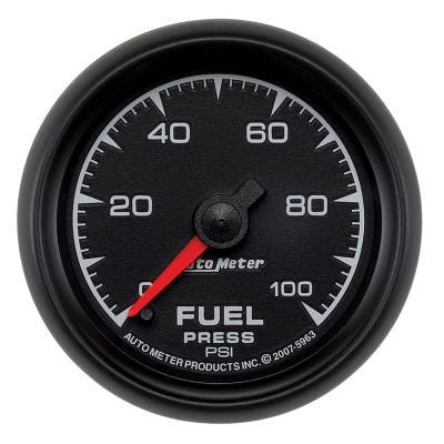 AutoMeter - AutoMeter 5963 ES Fuel Pressure Gauge 2-1/16" Full Sweep 0-100PSI