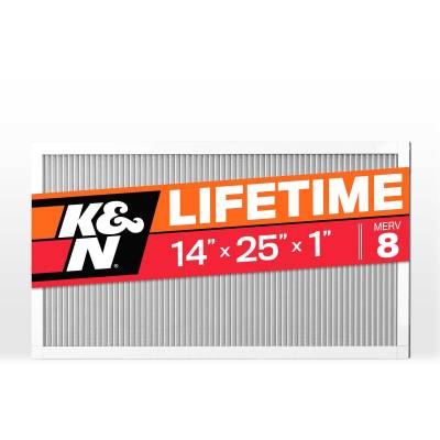 K&N - K&N HVC-8-11425 HVAC Filter 14 x 25 x 1 MERV 8