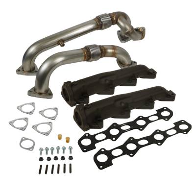 BD Diesel - BD Diesel 1041484 Exhaust Manifold & Up-Pipe Kit for 08-10 Ford F250/F350/450