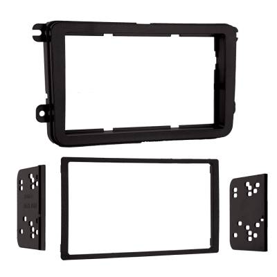 Metra Electronics - Metra 95-9011B DDIN Radio install Kit for Select 05-UP VW Matte Black