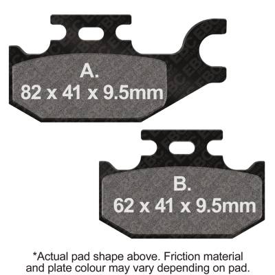 EBC Motorcycle Brakes - EBC Motorcycle Brakes FA307R R Series Heavy Duty Sintered Pads