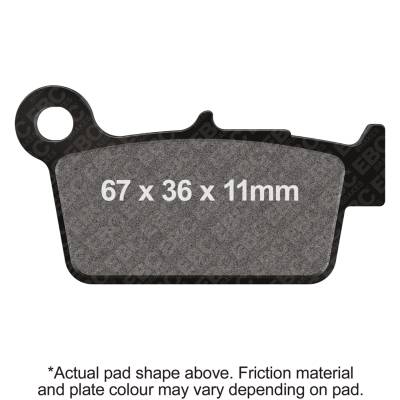 EBC Motorcycle Brakes - EBC Motorcycle Brakes FA367X Carbon x Pads for Enduro/MX Bikes