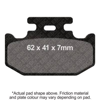 EBC Motorcycle Brakes - EBC Motorcycle Brakes FA497X Carbon x Pads for Enduro/MX Bikes
