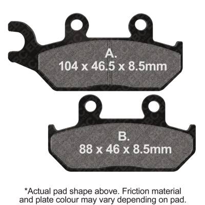 EBC Motorcycle Brakes - EBC Motorcycle Brakes FA645R R Series Heavy Duty Sintered Pads