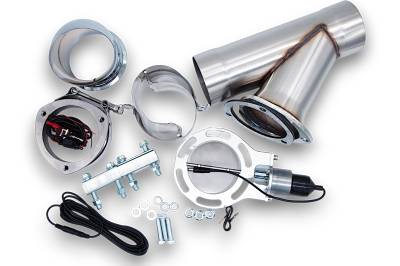 Granatelli Motor Sports - Granatelli MS 302535 Electronic Exhaust Cutout Systems Stainless Steel Slip-Fit