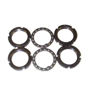 Mile Marker - Mile Marker 95-32720 Spindle Nut Kit D30 D44 10-Bolt 19-Spline