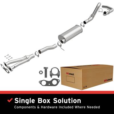 BRExhaust - BRExhaust 106-0473 Direct-Fit Exhaust System Replacement Kit