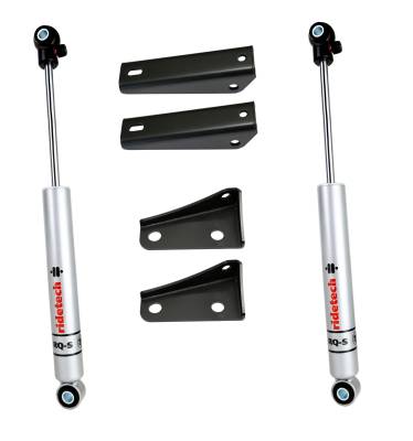 Ridetech - Ridetech 11339513 Rear RQ-S Shock Kit for 63-72 C10 w/4" Lowering Springs