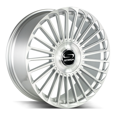 Strada - Strada Wheels SF6808550130BFS MARTELLO 20x8.5 5x4.5/120 30mm Brushed Silver