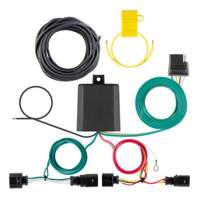CURT - CURT 56527 Custom Wiring Harness 4-Way Flat Output Select Volkswagen Golf R GTI