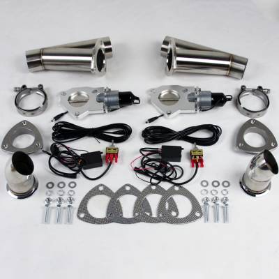 Granatelli Motor Sports - Granatelli MS 307525K Electronic Exhaust Cutout Systems Stainless Steel Weld-In