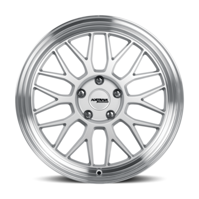 Katana - Katana Wheels KR06-188052GSL KR06 18x8 5x112 40mm Gloss Silver/Machined