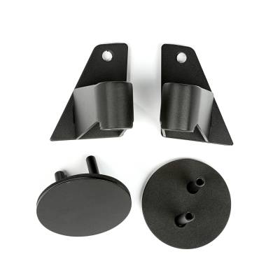 Rugged Ridge - Rugged Ridge 11025.07 Black Door Mirror Relocation Brackets for Jeep Wrangler JK