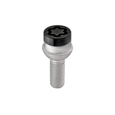 McGard - McGard 28374 Chrome/Black Bolt Style Radius Seat Lock Set M14 x 1.5