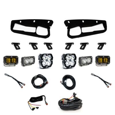Baja Designs - Baja Designs 44-0083-UP Squadron/S2 Sport Fog Kit for 21-27 Ford Bronco Amber