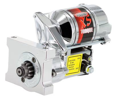 Powermaster Performance - Powermaster 19500 XS Torque Starter Chrome 200 ft-lb Straight Mount