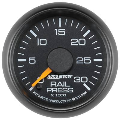 AutoMeter - AutoMeter 8386 Factory Fuel Rail Pressure 0-30K PSI 2-1/16" for GM Stepper Motor