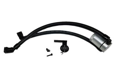 J&L Oil Separator Co - J&L Oil Separator 3036P-C 3.0 Passenger Side Mounted Oil Separator Silver