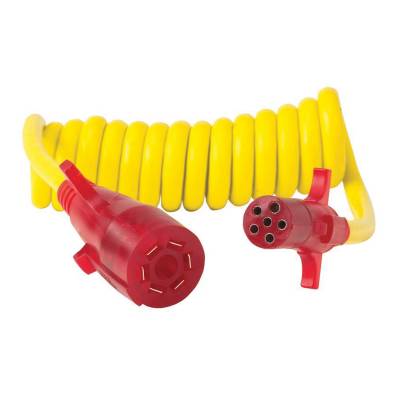 Husky Towing - Husky Towing 30501 Nite-Glow 7-Way Blade To 6-Way Round Glex-Coil LED Connector
