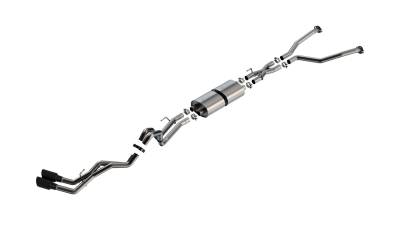 Borla - Borla 140940BC Black Cat-Back Exhaust Truck Side Exit for 22-26 Tundra 3.4L V6