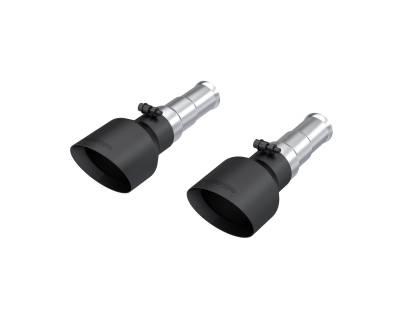 MBRP Exhaust - MBRP Exhaust T5199BLK Blk Dual Wall Angle Cut 5" Out Tip Pair for 19-24 RAM 1500