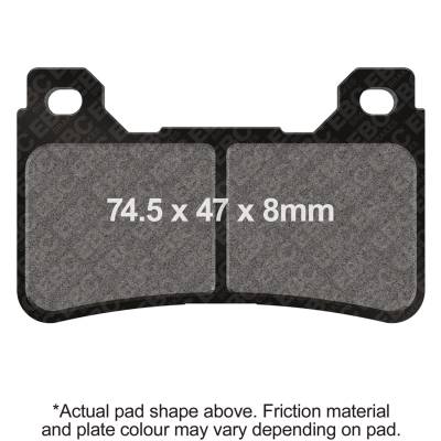 EBC Motorcycle Brakes - EBC Motorcycle Brakes FA390HH Double-H Sintered Pads for 20 YZF-R1M