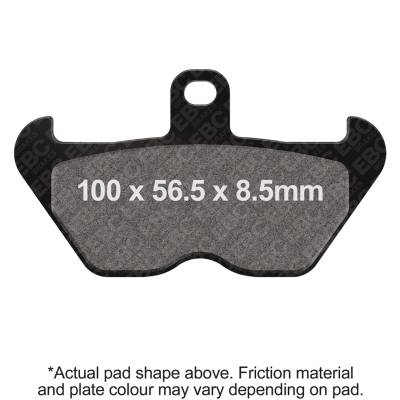 EBC Motorcycle Brakes - EBC Motorcycle Brakes FA407HH Double-H Sintered Pads