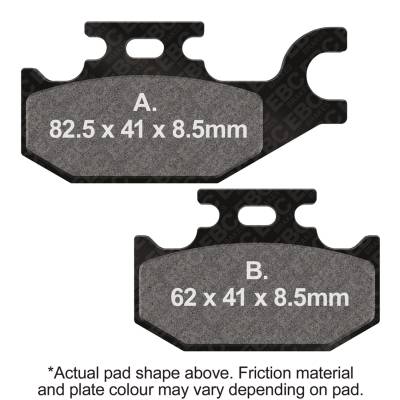 EBC Motorcycle Brakes - EBC Motorcycle Brakes FA413R R Series Heavy Duty Sintered Pads