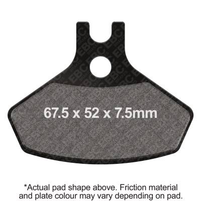 EBC Motorcycle Brakes - EBC Motorcycle Brakes FA468R R Series Heavy Duty Sintered Pads