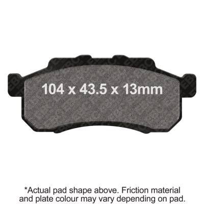 EBC Motorcycle Brakes - EBC Motorcycle Brakes FA477X Carbon x Pads for Enduro/MX Bikes