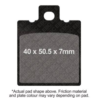 EBC Motorcycle Brakes - EBC Motorcycle Brakes FA47X Carbon x Pads for Enduro/MX Bikes