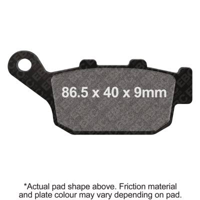 EBC Motorcycle Brakes - EBC Motorcycle Brakes FA496 Organic FA Series Pads for 22-23 300NK