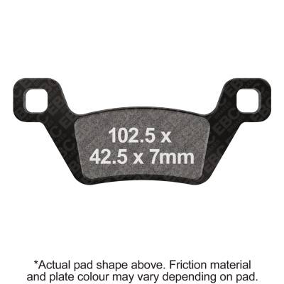 EBC Motorcycle Brakes - EBC Motorcycle Brakes FA600/2X Carbon x Pads for Enduro/MX Bikes